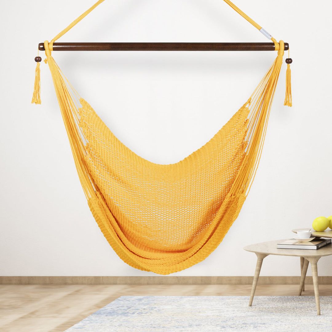 Large Caribbean Hammock Chair - Yellow