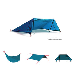 Moab 6-in-1 Single Camping Hammock &amp; Shelter – Green