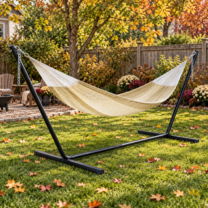 Traditional Mayan Family Hammock with Stand