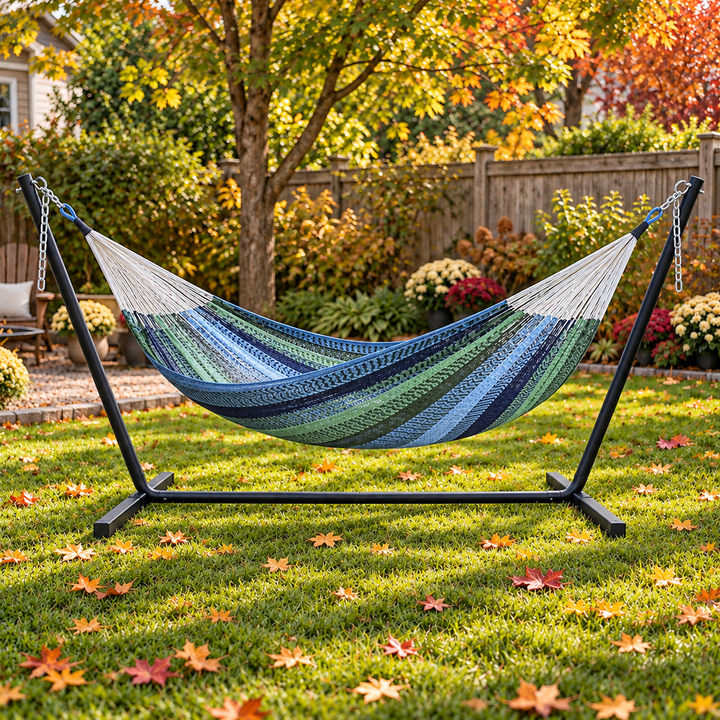 Traditional Mayan Family Hammock with Stand