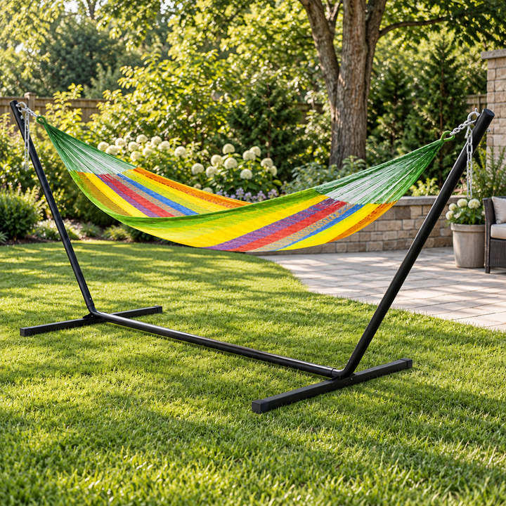 Traditional Mayan Family Hammock with Stand