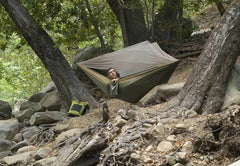 Skeeter Beeter Pro Single Camping Hammock with Built-In Bug Net – Olive/Khaki