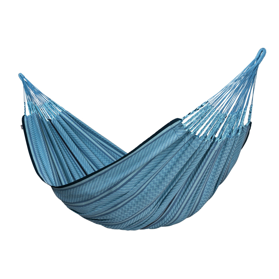 Flora Blue Zebra – Organic Cotton Hammock