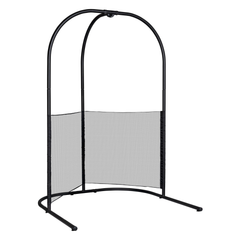 LA SIESTA Arcada Anthracite stand with detachable mesh safety net on a white background
