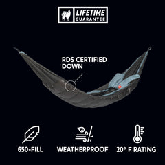 Evolution 20° Down Single Cold-Weather Sleeping Bag Hammock