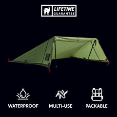 Moab 6-in-1 Single Camping Hammock &amp; Shelter – Green