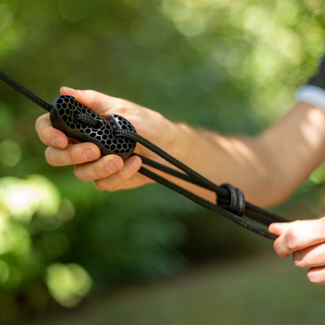 TreeMount 2rope Black - Tree and Pole Suspension Set for Hammocks