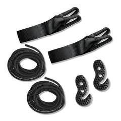 TreeMount 2rope Black kit contents: two straps, two ropes, and two hooks