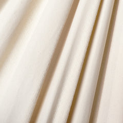 Close-up of the cream Latte organic cotton fabric