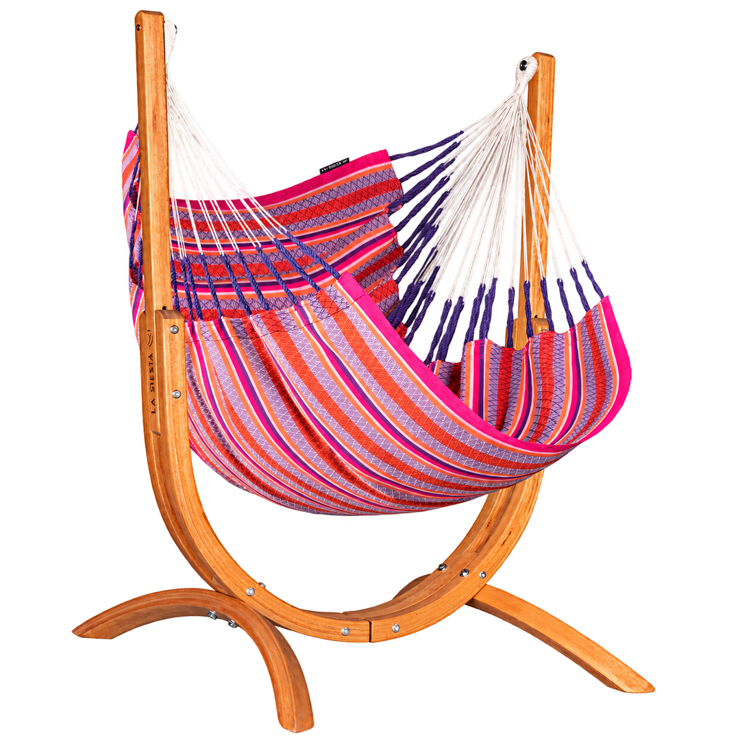 Udine Organic Comfort Hammock Chair with Stand – Flamingo
