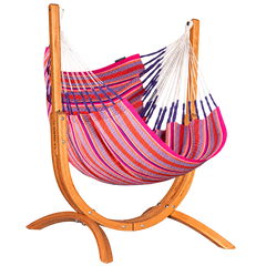 Udine Organic Comfort Hammock Chair with Stand – Flamingo