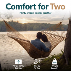 Cotton Comfort Double Rope Hammock