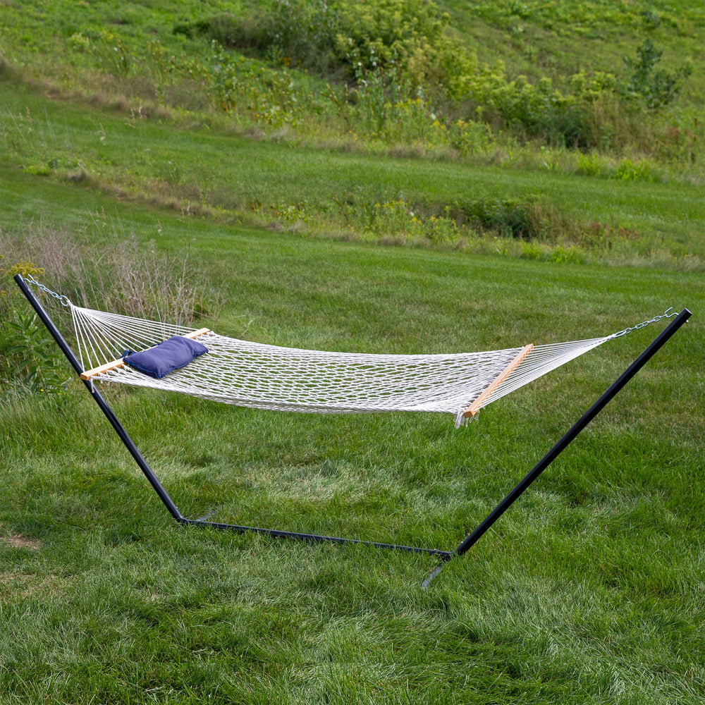Rope Hammock Stand Pad Pillow Lakeview detail