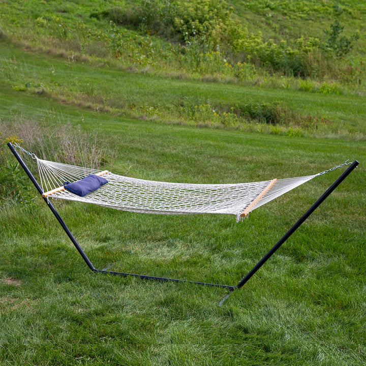 Rope Hammock Stand Pad Pillow Lakeview detail
