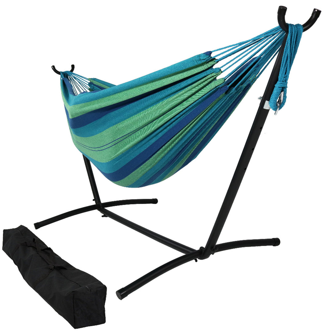 Double Brazilian Hammock with Portable Stand