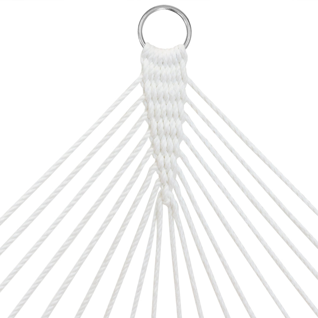 Sunnydaze Quilted Double Spreader Bar Hammock with Pillow, Polyester, 450 lb Capacity