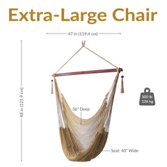 Caribbean XL Rope Hammock Chair