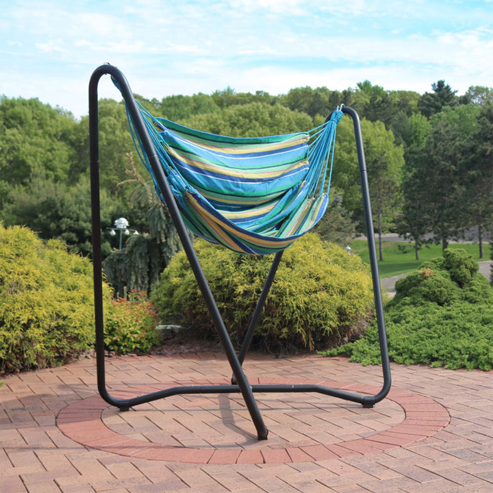 Hanging Rope Hammock Chair Stand Ocean Breeze lifestyle