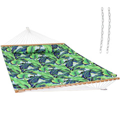 Cushioned Comfort Double Quilted Hammock with Pillow