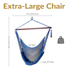 Caribbean XL Rope Hammock Chair