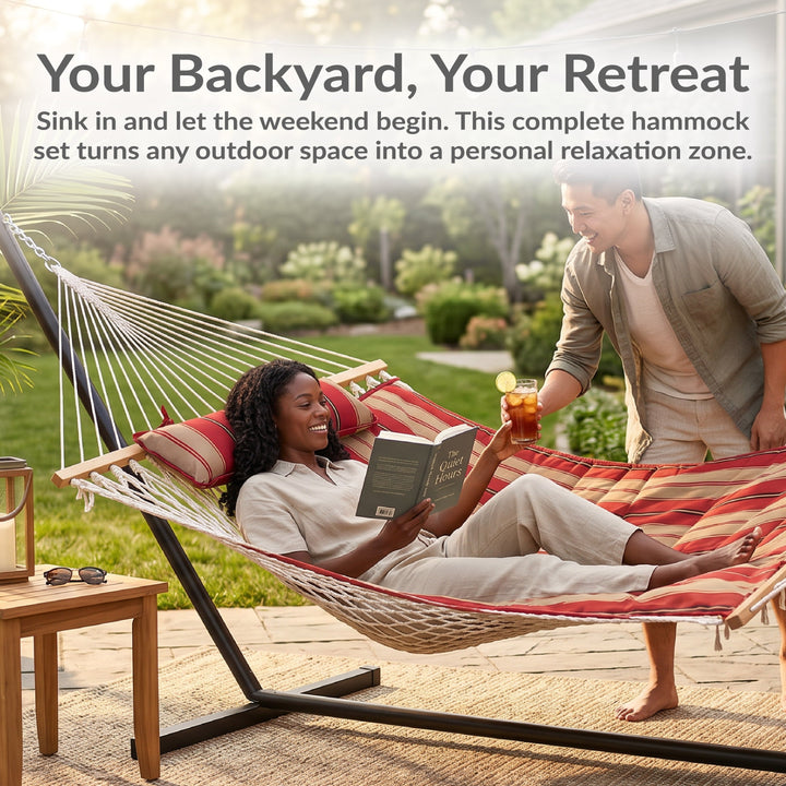 Sunnydaze Rope Hammock with 12&