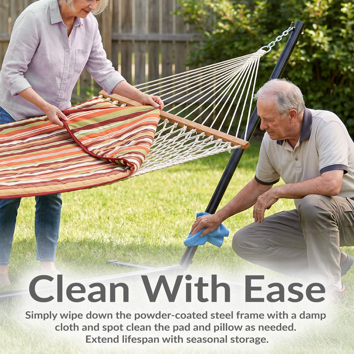 Sunnydaze Rope Hammock with 12&