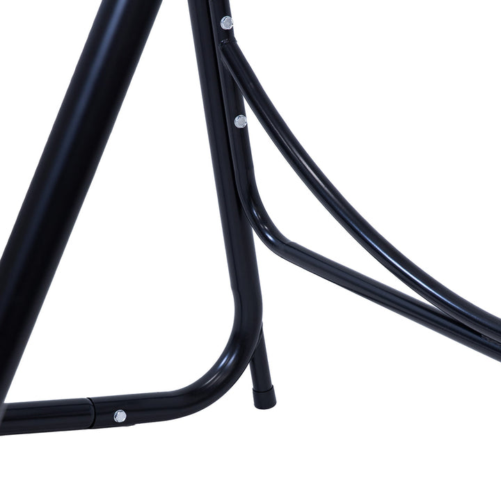 Patio Hammock Chair with Steel A-Frame Stand Black detail