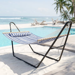 Cushioned Comfort Double Quilted Hammock with Pillow