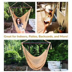 Caribbean XL Rope Hammock Chair