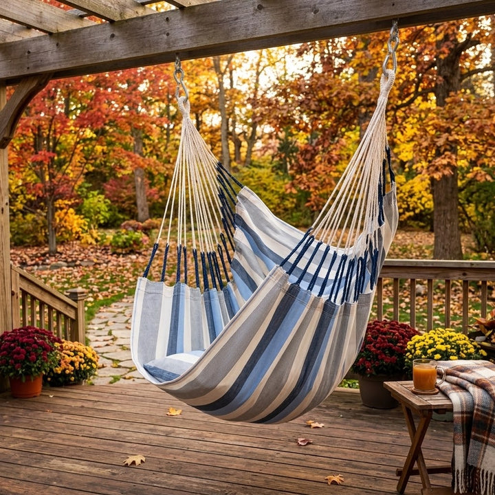 Cumbia Outdoor Comfort Hammock Chair – Sea Salt