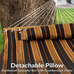 Extra-Large Double Quilted Hammock with Pillow