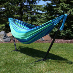 Double Brazilian Hammock with Portable Stand