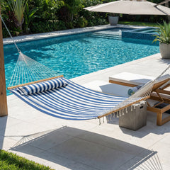 Cushioned Comfort Double Quilted Hammock with Pillow