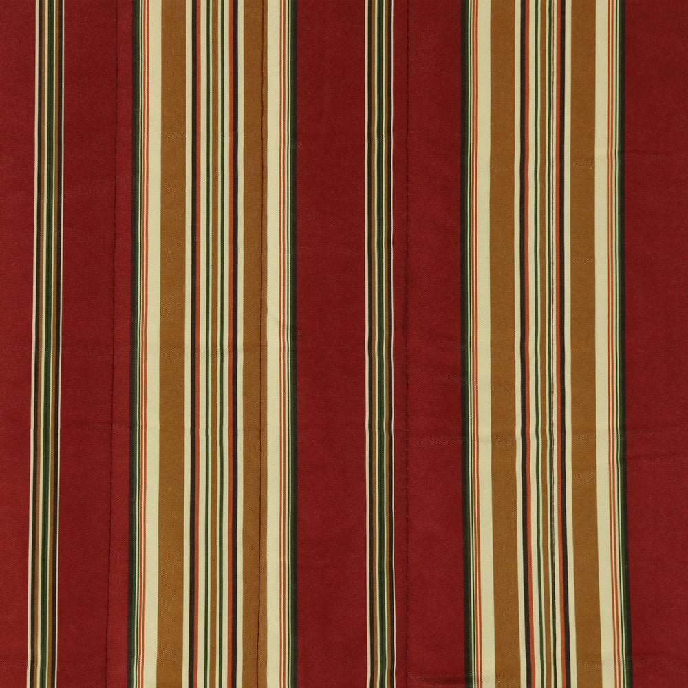 Double Quilted Hammock Wooden Stand Red Stripe detail