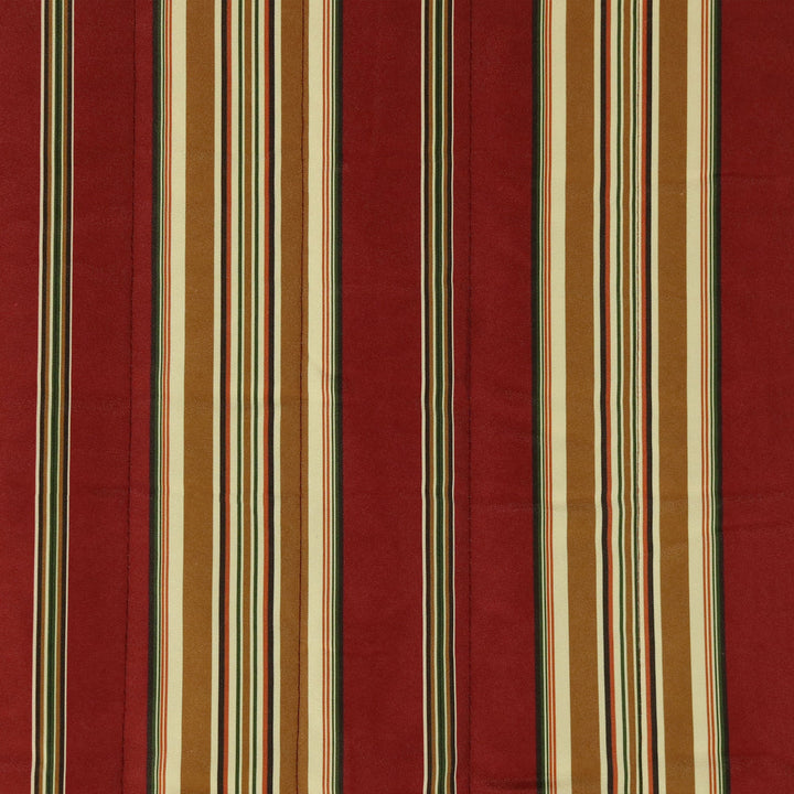 Double Quilted Hammock Wooden Stand Red Stripe detail