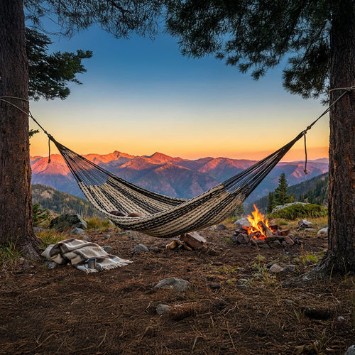 Sunnydaze Mayan Family Hammock Black Natural detail
