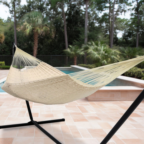 Sunnydaze Mayan Family Hammock Natural lifestyle