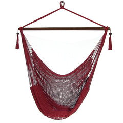 Caribbean XL Rope Hammock Chair with Adjustable Stand