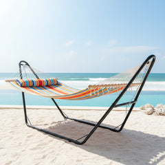 Cushioned Comfort Double Quilted Hammock with Pillow
