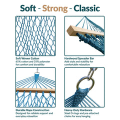 Cotton Comfort Double Rope Hammock