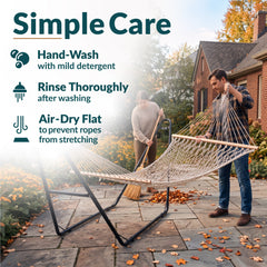 Cotton Comfort Double Rope Hammock