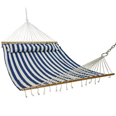 Cushioned Comfort Double Quilted Hammock with Pillow