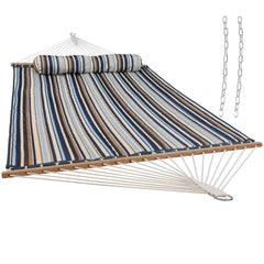 Cushioned Comfort Double Quilted Hammock with Pillow