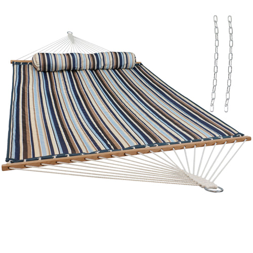 Sunnydaze Quilted Fabric Hammock Ocean Isle product