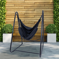 Hammock Chair with A-Frame Stand – Black