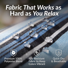 Cushioned Comfort Double Quilted Hammock with Pillow