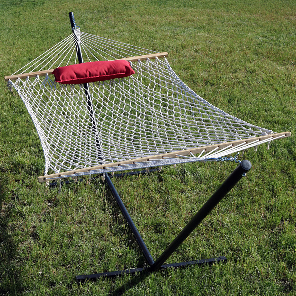 Rope Hammock Stand Pad Pillow Modern Lines detail