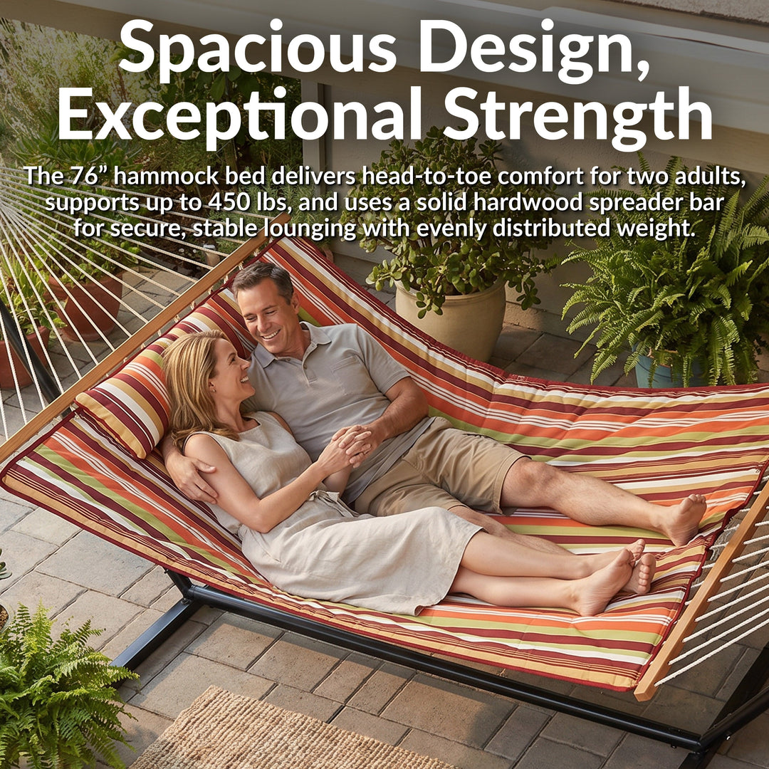 Sunnydaze Rope Hammock with 12&