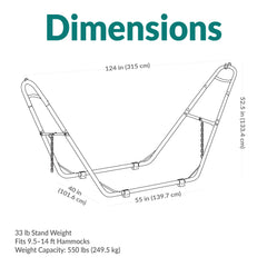 Universal Heavy-Duty Hammock Stand