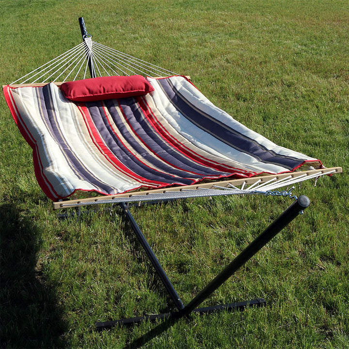Rope Hammock Stand Pad Pillow Modern Lines lifestyle